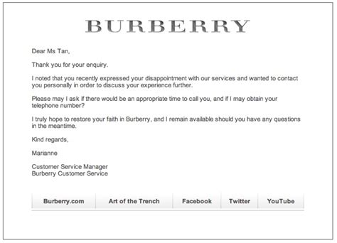 burberry canada customer service|burberry customer service complaints.